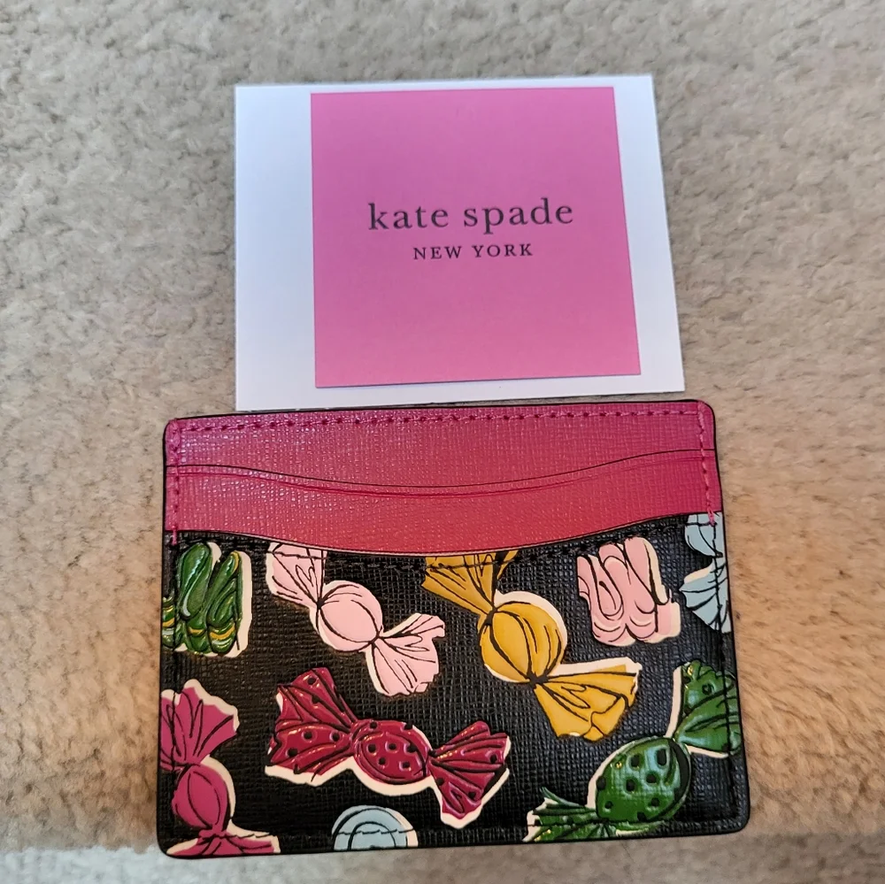 NWT! 🥳HOST PICK!🥳 Kate Spade ♠️ Embossed Candies Cardholder! - Picture 4 of 6